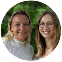 Juf Ellen en juf Birgit