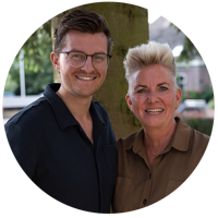 Meester Jurgen en juf Sandra